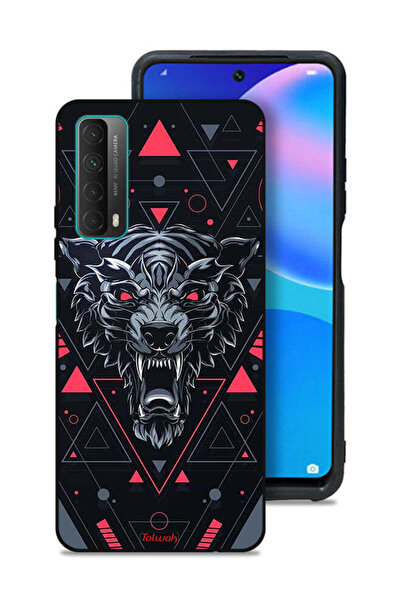 Tolwak غطاء حماية لهاتف هواوي بي سمارت (2021) بتصميم الذئب المتمايل