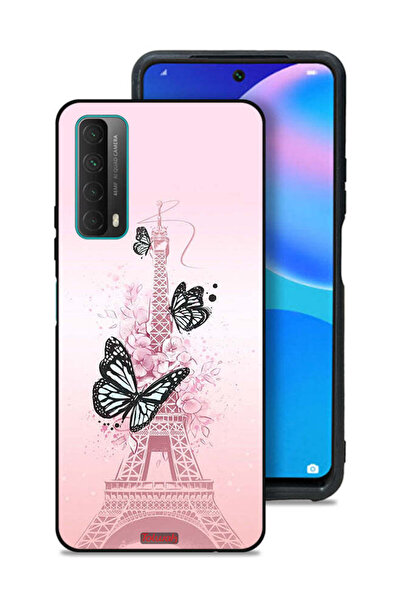 Tolwak غطاء حماية لهاتف هواوي بي سمارت (2021) بتصميم فراشات على برج إيفل