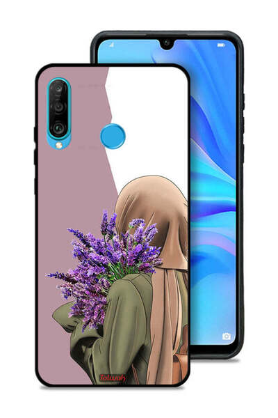 Tolwak غطاء حماية لهاتف هواوي P30 لايت بتصميم زهرة