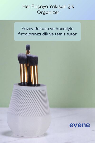 Evene Organizer μακιγιάζ Θήκη για πινέλο μακιγιάζ Organizer Organizer Λευκό Χρώμα Μοντέλο 89