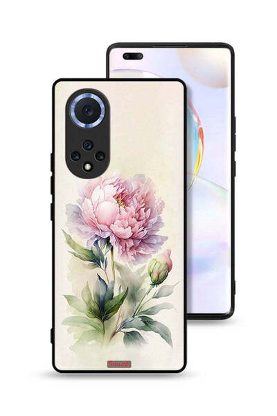 Tolwak غطاء حماية لهاتف Honor 50 Pro بتصميم فني بألوان مائية وردية