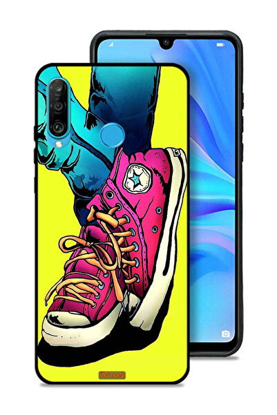 Tolwak غطاء حماية لهاتف هواوي نوفا 4e بتصميم حذاء قماشي