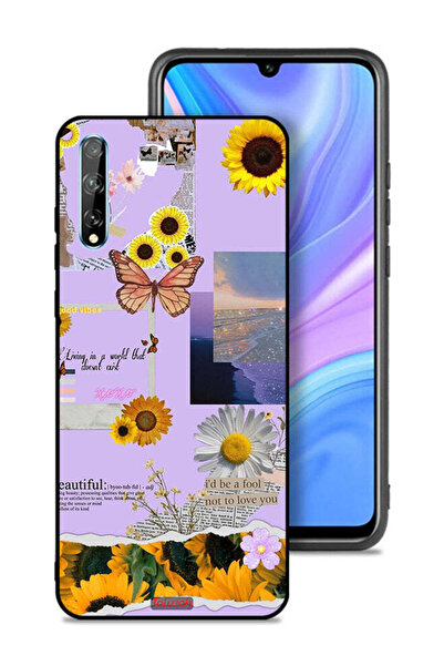Tolwak غطاء حماية لهاتف هواوي بي سمارت إس - ملصقات عباد الشمس الجميلة