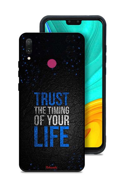 Tolwak Huawei Y9 (2019) Protective Case Cover Trust The Timing Of Your Life