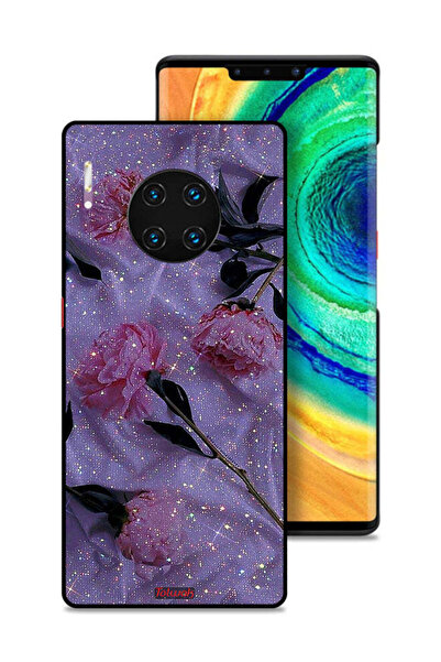 Tolwak غطاء حماية لهاتف هواوي ميت 30 إي برو 5G بنقشة ورود لامعة