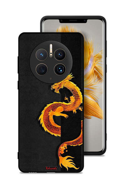 Tolwak Huawei Mate 50 Pro Protective Case Cover Dragon Art