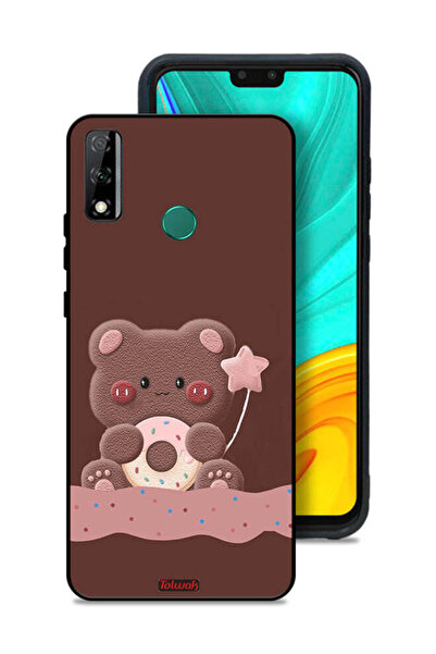 Tolwak غطاء حماية لهاتف هواوي Y8s على شكل دب دونات