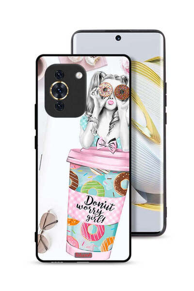 Tolwak غطاء حماية لهاتف هواوي نوفا 10 بتصميم فتاة دونات ووري