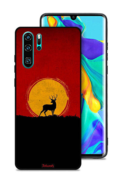 Tolwak غطاء حماية لهاتف هواوي P30 Pro بتصميم غزال وقمر