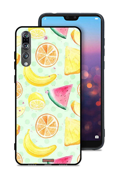 Tolwak غطاء حماية لهاتف هواوي P20 Pro برسومات فنية بألوان مائية وفواكه