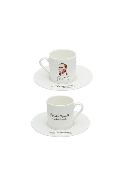 Porland Ataturk 2 Person Coffee Set 90Cc