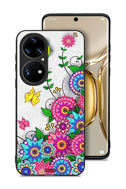 Tolwak غطاء حماية لهاتف هواوي P50 برو بنقشة زهور ماندالا