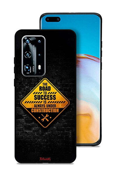 Tolwak غطاء حماية لهاتف هواوي بي 40 برو بلس 5G الطريق إلى النجاح دائمًا قيد الإنشاء