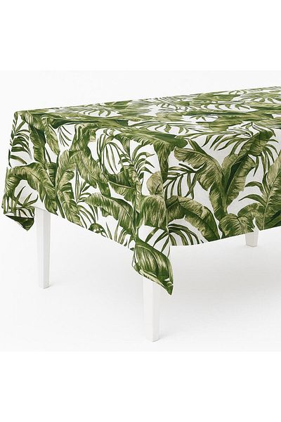 Sinada Leaf Patterned Tablecloth - Table Cloth