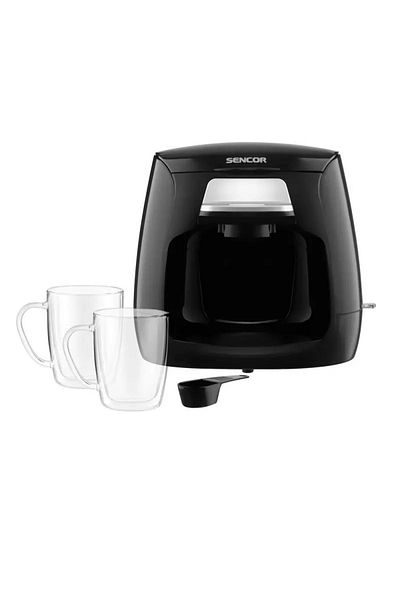 Sencor 500W Non-Slip Feet Overheating Protection Coffee Maker Black 300ml