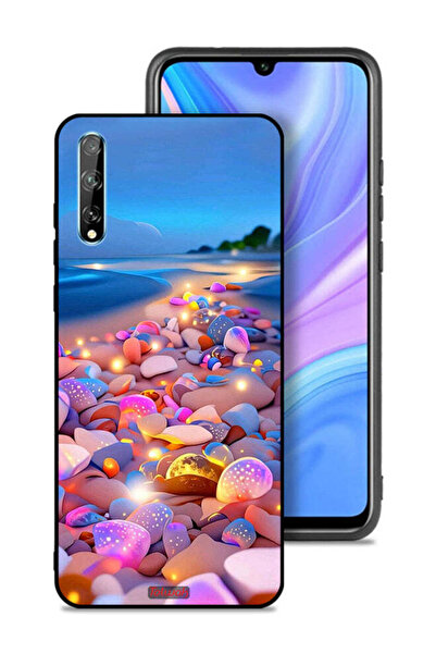 Tolwak غطاء حماية لهاتف هواوي بي سمارت إس بنقشة الأحجار الفنية