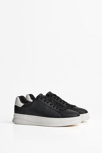Bershka Minimalist lace-up trainers