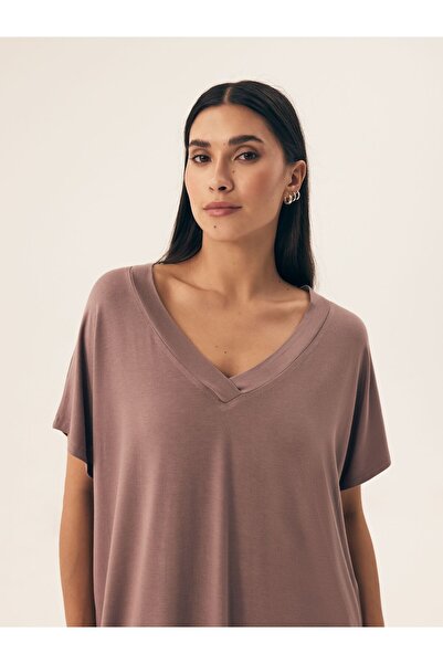 Henderson Classic Women's Nightshirt Comfort & Practicality & Soft & Long Cut & Short Sleeve | Noves