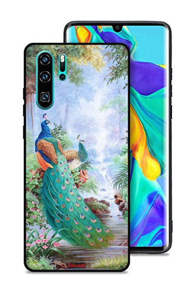 Tolwak غطاء حماية لهاتف هواوي بي 30 برو بتصميم الطاووس