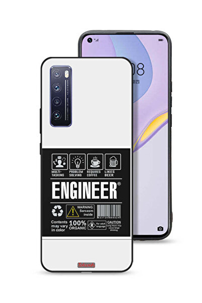 Tolwak غطاء حماية لهاتف هواوي نوفا 7 5G، ملصق مهندس