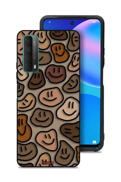 Tolwak غطاء حماية لهاتف هواوي بي سمارت (2021) برسومات وجوه مبتسمة