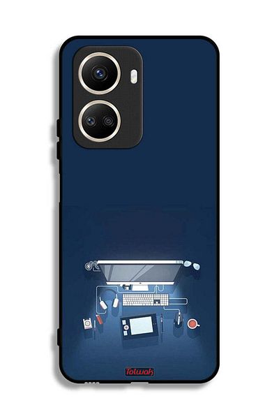 Tolwak Huawei nova 10 SE Protective Case Cover Computer Desk Art