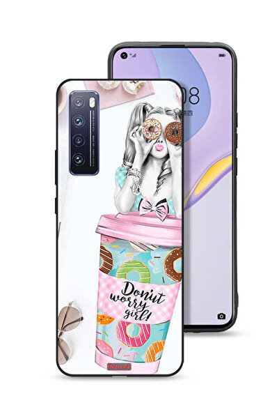 Tolwak غطاء حماية لهاتف هواوي نوفا 7 5G - فتاة دونات ووري جيرل