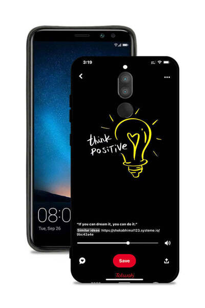 Tolwak غطاء حماية لهاتف هواوي ميت 10 لايت - فكر بإيجابية