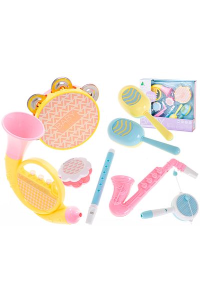 OEM Luka Musical Instrument Set, Cigar, Tambourine, Flute, Trumpet, Multicolor, 18m+