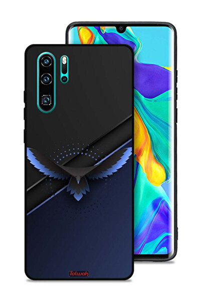 Tolwak غطاء حماية لهاتف هواوي P30 Pro بتصميم نسر فني تجريدي رقمي