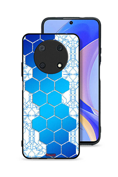 Tolwak غطاء حماية لهاتف هواوي نوفا Y90 بنمط شبكات أيقونات سداسية الشكل