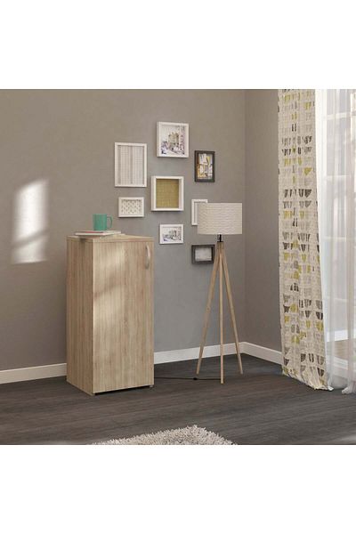 haaus.ro haaus Creta Chest of Drawers, One Door, Sonoma Oak, 40 x 42 x 90 cm