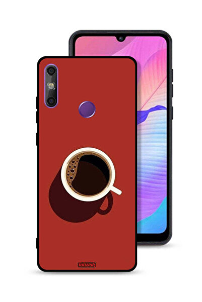 Tolwak غطاء حماية لهاتف هواوي إنجوي 20e بتصميم فنجان قهوة