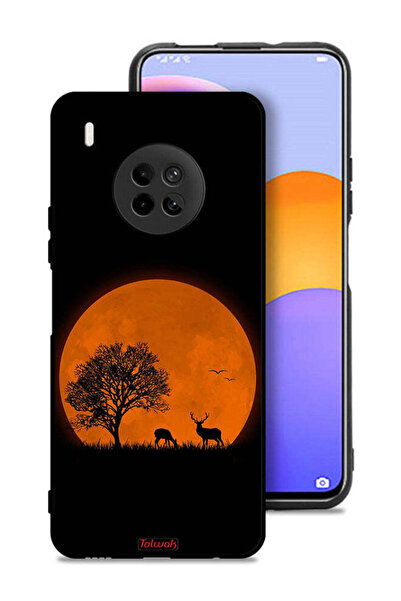 Tolwak Huawei Y9a Protective Case Cover Evening Moon Art