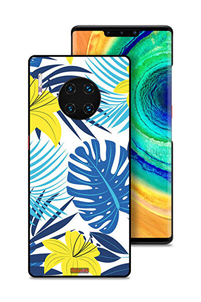 Tolwak غطاء حماية لهاتف هواوي ميت 30 برو بتصميم ريش وزهور