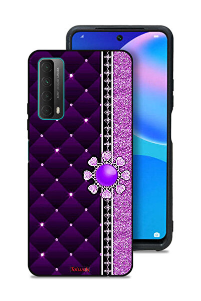 Tolwak غطاء حماية لهاتف هواوي بي سمارت (2021) بقلوب لامعة