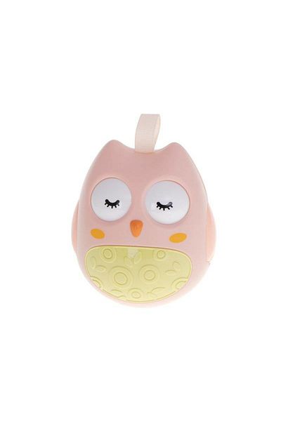 kik Sensory toy for babies, KIK, Owl model, 3 months+, 10 x 9 x 11 cm, Pink