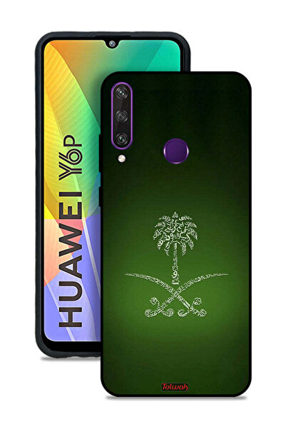 Tolwak غطاء حماية لهاتف هواوي Y6p بعلامة المملكة العربية السعودية القديمة