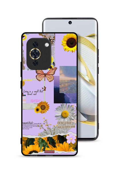 Tolwak Huawei nova 10 Protective Case Cover Beautiful Sunflower Stickers