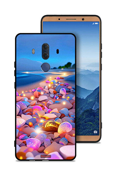 Tolwak غطاء حماية لهاتف هواوي ميت 10 برو بنقشة الأحجار الفنية