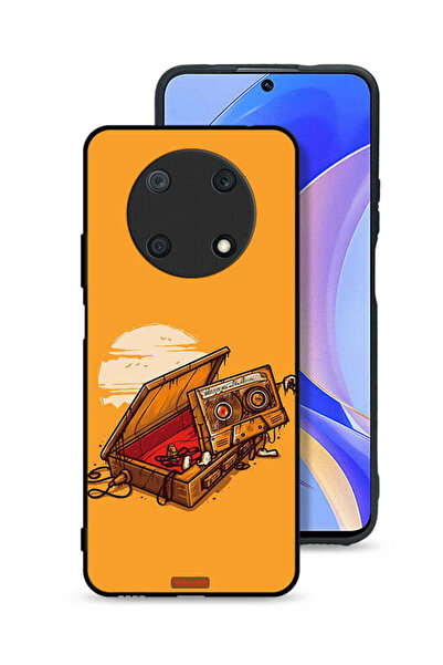 Tolwak غطاء حماية لهاتف هواوي نوفا Y90 بتصميم شريط كاسيت وشريط لاصق