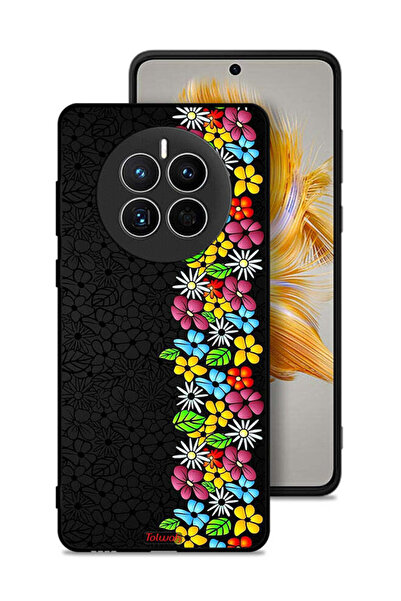 Tolwak غطاء حماية لهاتف هواوي ميت 50 - زهور