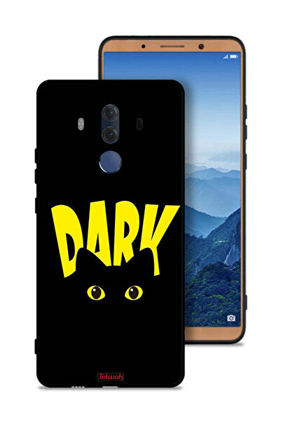 Tolwak غطاء حماية لهاتف هواوي ميت 10 برو - قطة داكنة