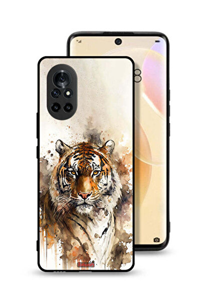 Tolwak غطاء حماية لهاتف هواوي نوفا 8 بتصميم فن تجريدي من جلد الفهد