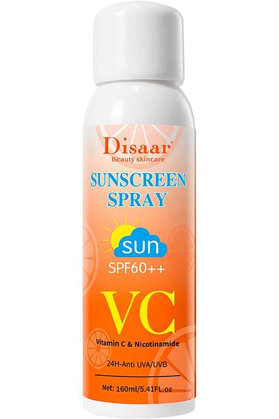 DISAAR Beauty Sunscreen Spray Fps60 Vitamin C Niacinamide Clarifying