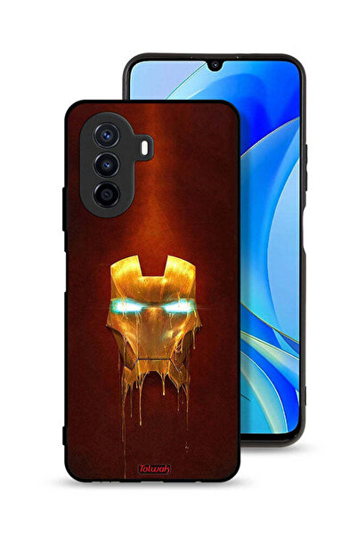 Tolwak غطاء حماية لهاتف هواوي نوفا Y70 بطبعة الرجل الحديدي من مارفل كوميكس