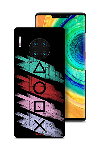 Tolwak غطاء حماية لهاتف هواوي ميت 30 إي برو 5G برسومات أيقونات لعبة الحبار