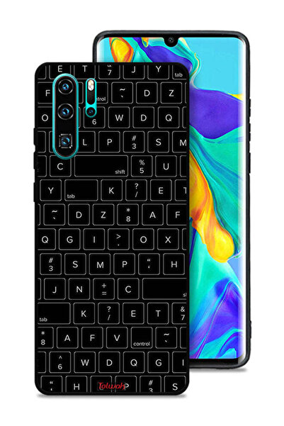 Tolwak غطاء حماية لهاتف هواوي P30 Pro بنمط مفاتيح لوحة المفاتيح العشوائية