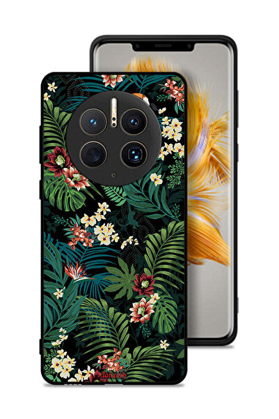 Tolwak غطاء حماية لهاتف هواوي ميت 50 برو بنقشة أوراق استوائية