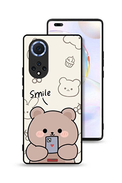 Tolwak غطاء حماية لهاتف Honor 50 Pro برسومات الدب المبتسم